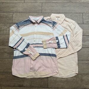 Marine Layer M Button-down Bundle (Peach)